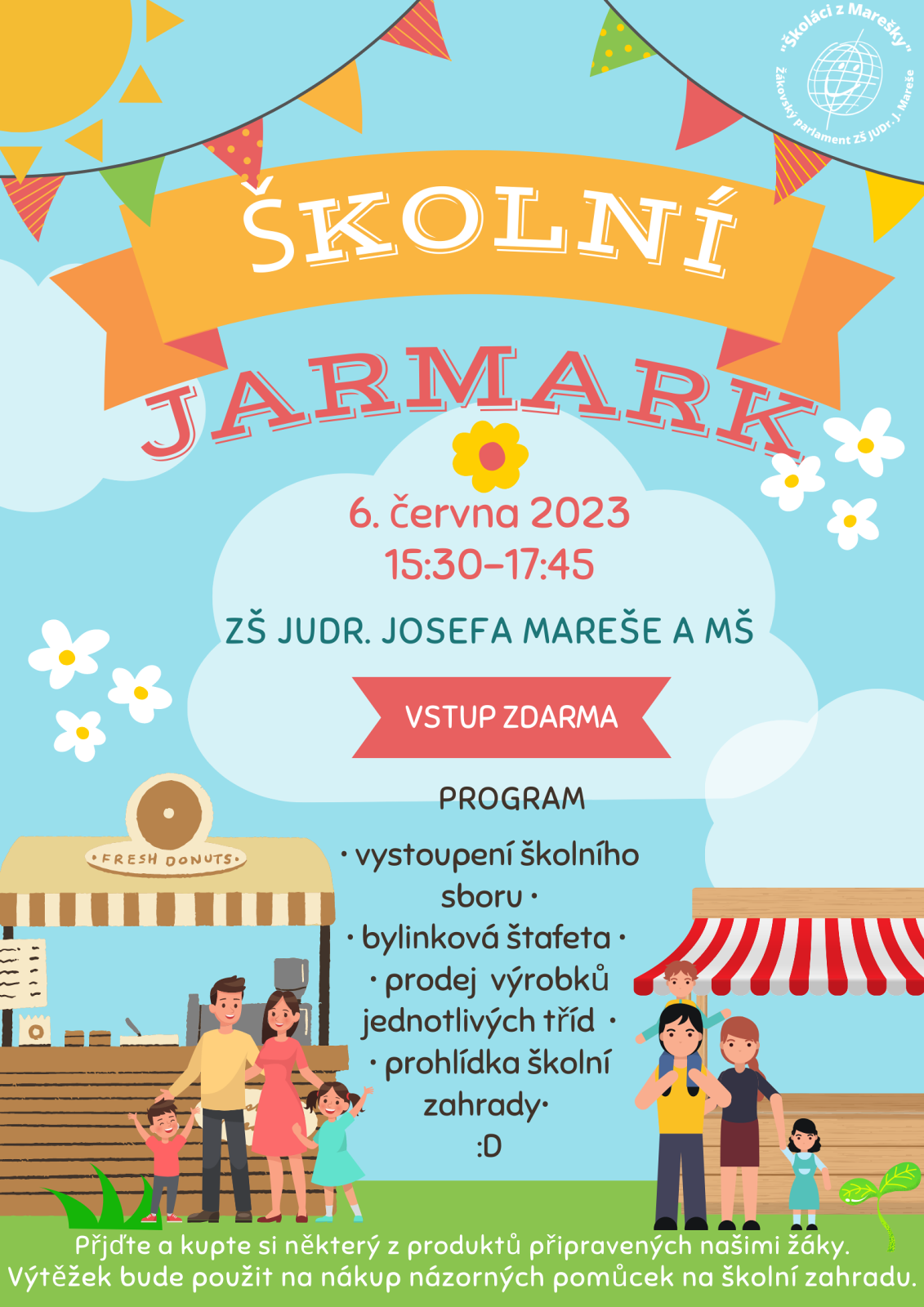Školní jarmark 2023 - leták