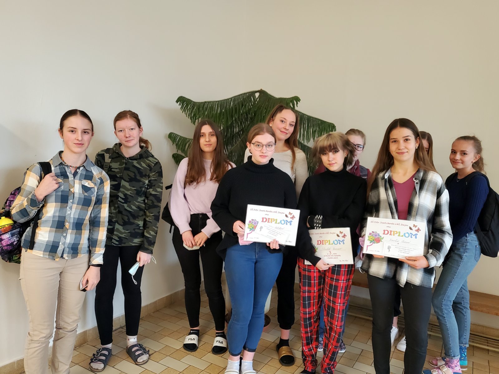 účastníci školního kola olympiády ČJ